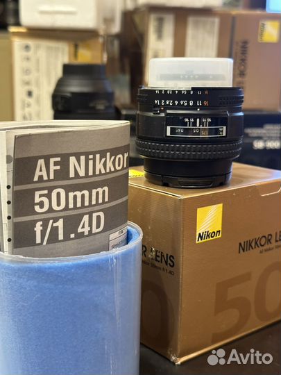 Объектив Nikon Nikkor Lens AF Nikkor 50mm f/1.4D