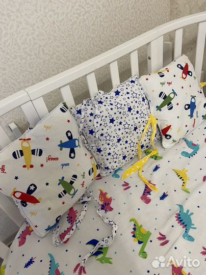 Бортики для детской кроватки для мальчика