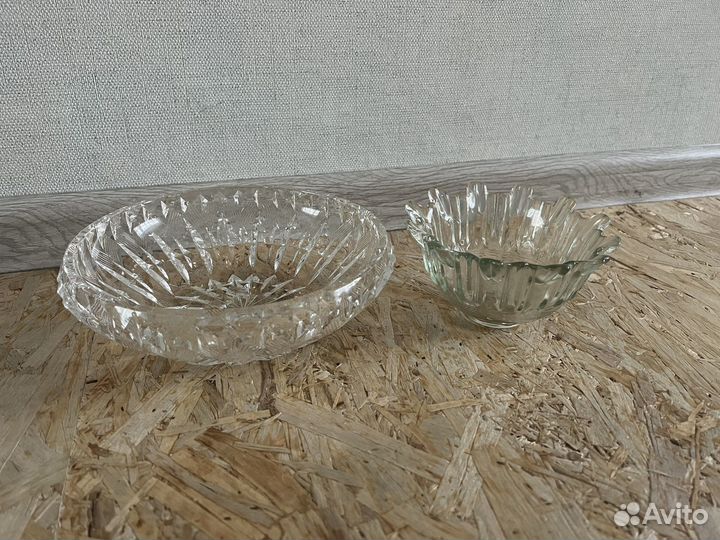 Салатник хрустальный 2 шт