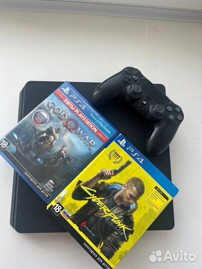 Sony PS4 slim 1tb с дисками
