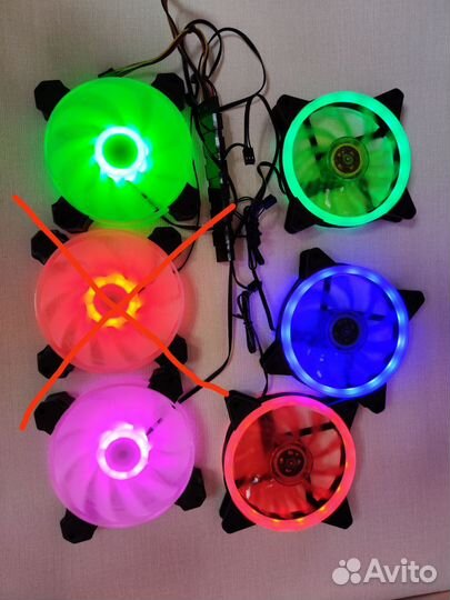Вентиляторы 120 новые лот 10 шт