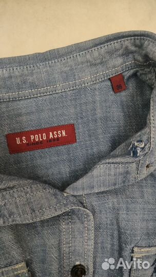 Us polo assn джинсовое платье рубашка