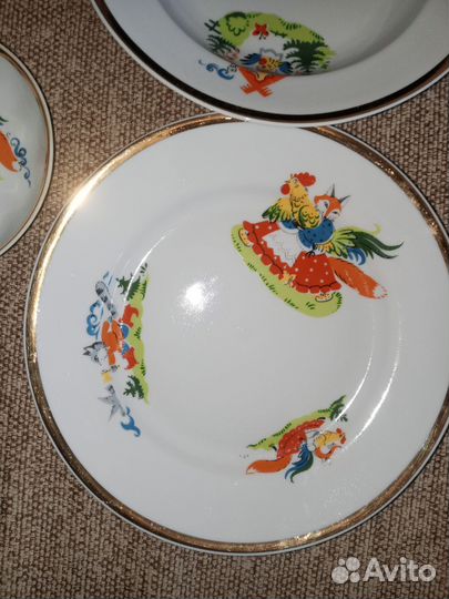 Набор детской посуды СССР