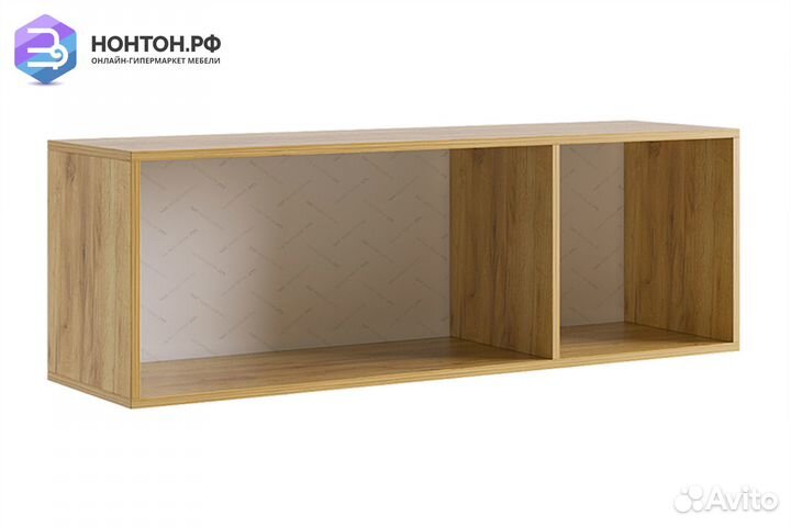 Антресоль трехдверная Бери дуб крафт золотой / бел