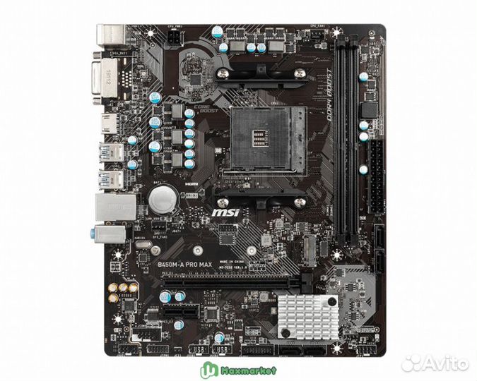 Материнская плата MSI B450M-A PRO MAX