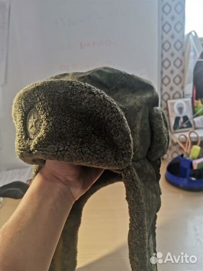 Шапка ушанка военная цифра