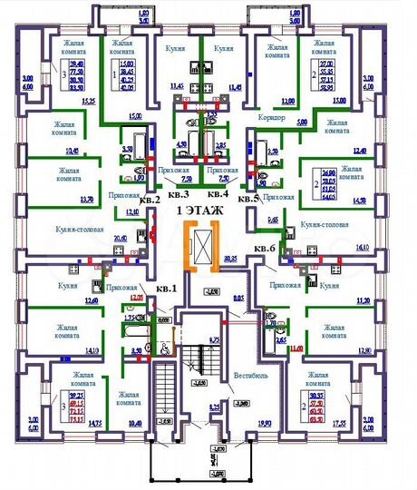 3-к. квартира, 83,5 м², 1/9 эт.