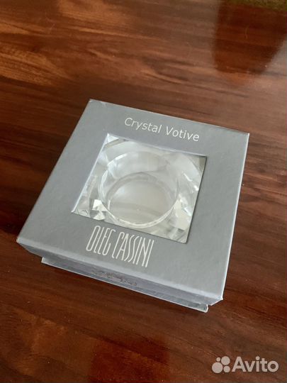 Дизайнерский подсвечник Oleg Cassini кристалл
