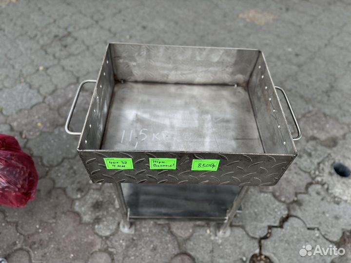 Мангал из нержавейки разборный 4мм