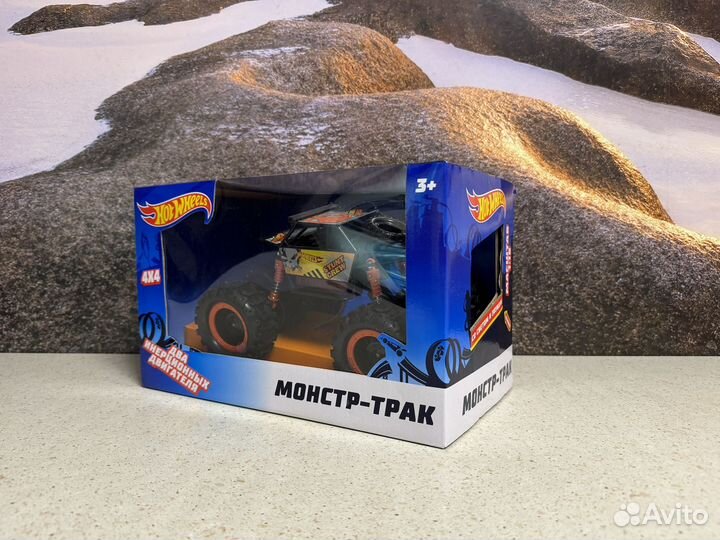 Новый Автомобиль Hot Wheels монстр-трак черный