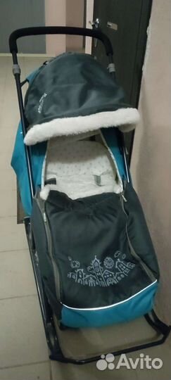 Детские санки коляска бу