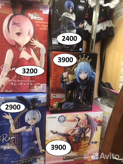 Оригинальные аниме фигурки из разных тайтлов