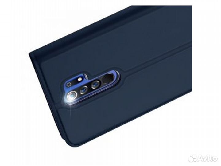 Книжка бархатная Redmi 9 Темно-синий