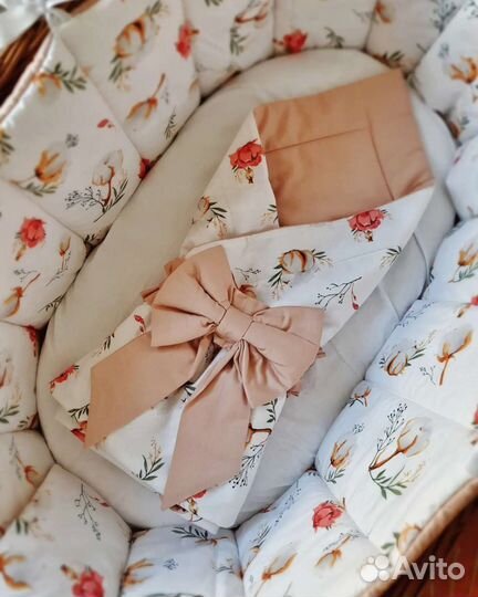 Бортики, кокон-гнёздышко, одеяло, конверт