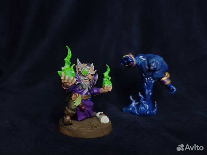 Сет из миниатюр. Гном чернокнижник и демон бездны