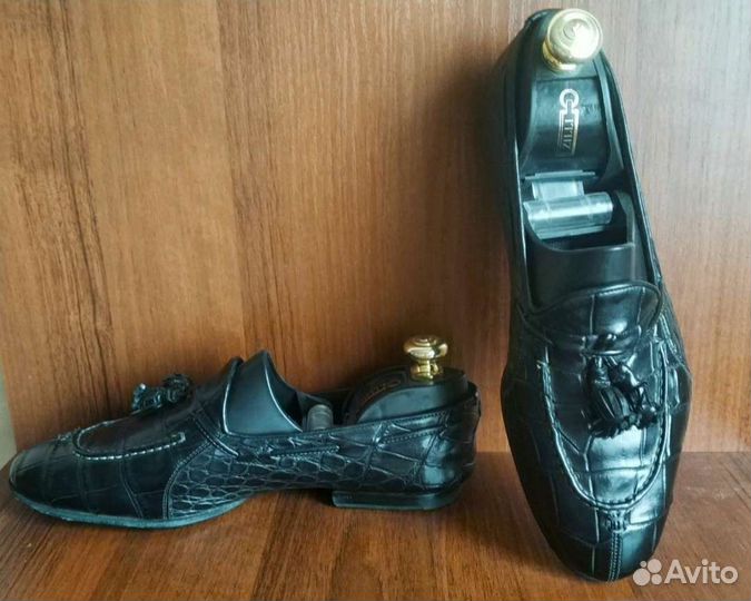 Туфли крокодил raparo