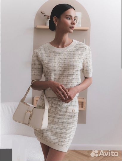 Lichi твидовый топ L