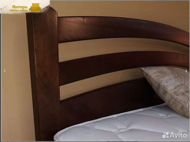 Кровать массив двухспальная Камелия-3 140 x 200
