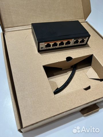 Коммутатор POE Switch 6 портовый Новый