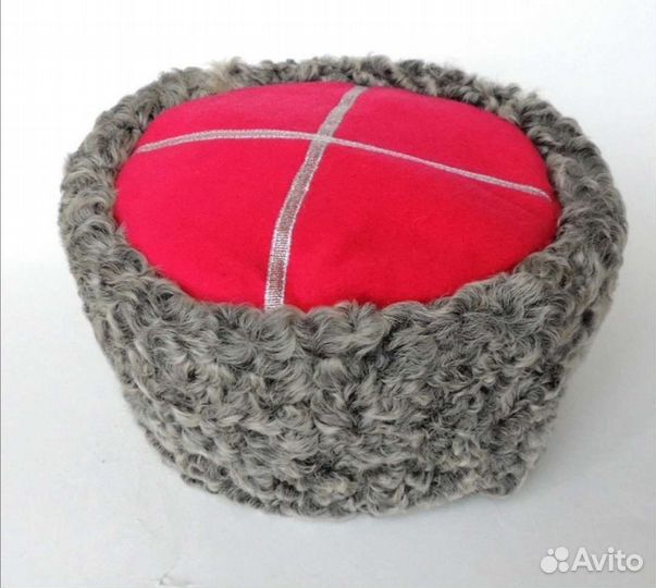 Кубанка из каракуля серого цвета