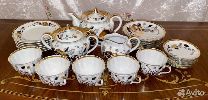 Чайный сервиз Золотая роза. Пр-во 