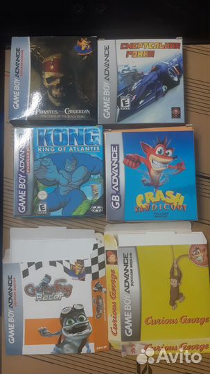 Картриджи для Game boy advance. Цена окончательная