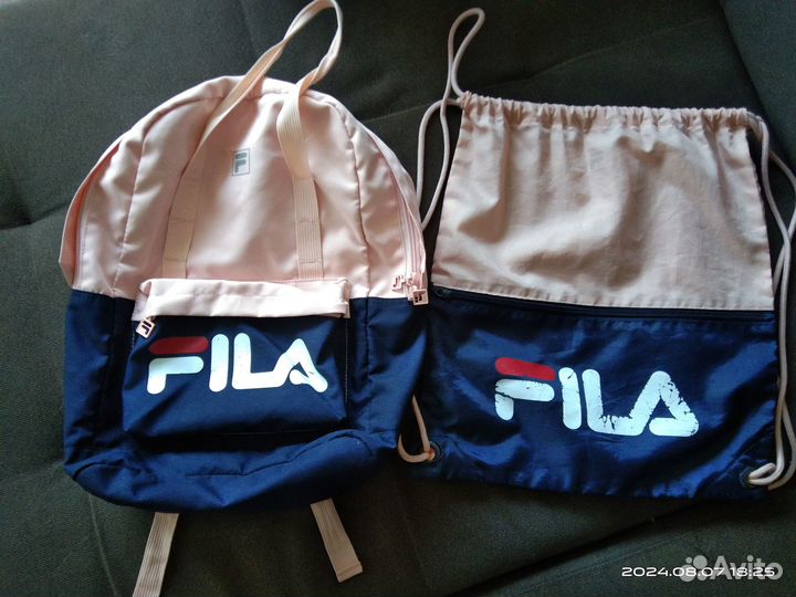 Рюкзак школьный fila +мешок для сменки