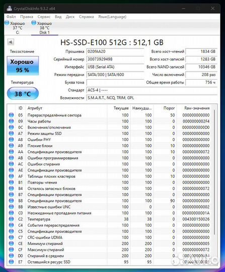 SSD диски SATA 512 Гб