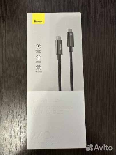 Кабель type-C Baseus 240w, для Huawei, Apple PD3.1