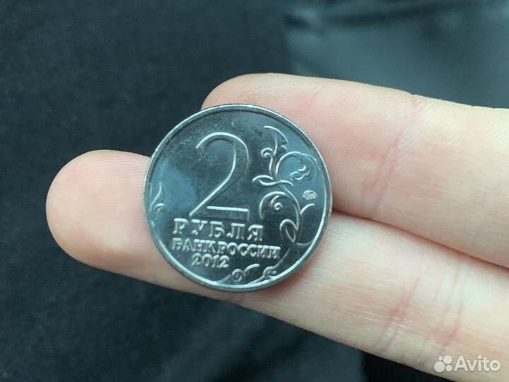 2 рубля 2012 года Раевский