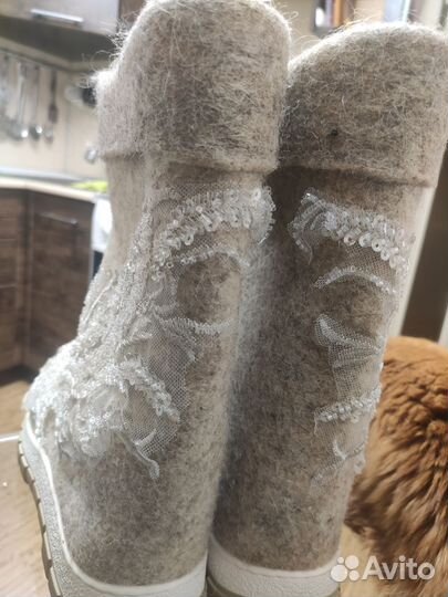 Валенки с вышивкой на подошве 40-42