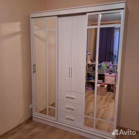 Шкаф-купе Ясень белый