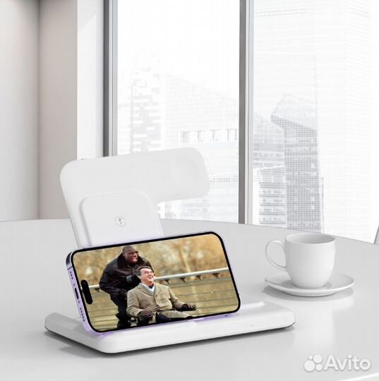 Беспроводное зарядное устройство Q50A (3в1)