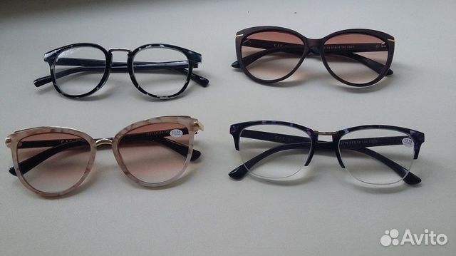 Новые очки +3.5 c затемнением и без