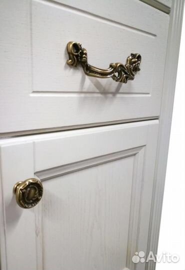 Тумба с раковиной ValenHouse Эллина 105 слоновая к