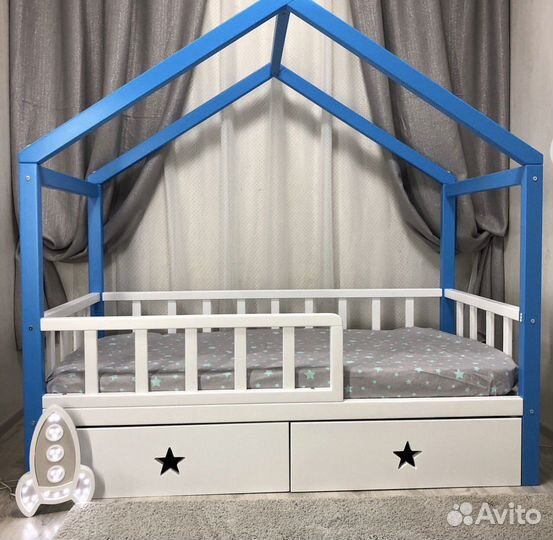 Детская кровать домик от 3х лет