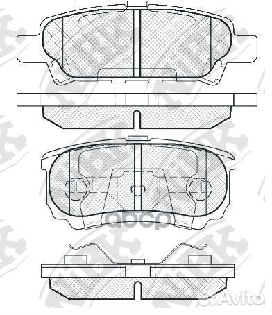 Колодки тормозные дисковые mitsubishi lancer 1