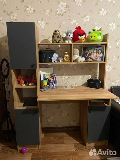 Стол пкс-6 дуб крафт золотой / антрацит