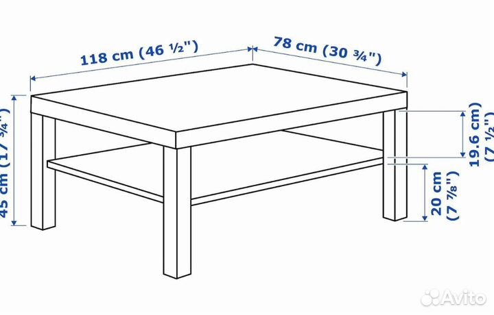 Журнальный столик IKEA