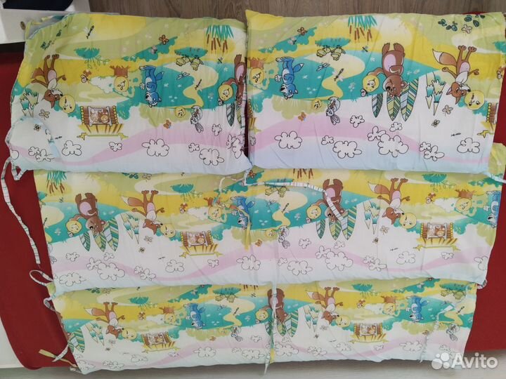 Детское постельное белье хлопок и бортики
