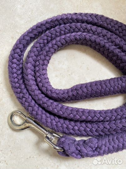 Чумбур для лошадей фиолетовый