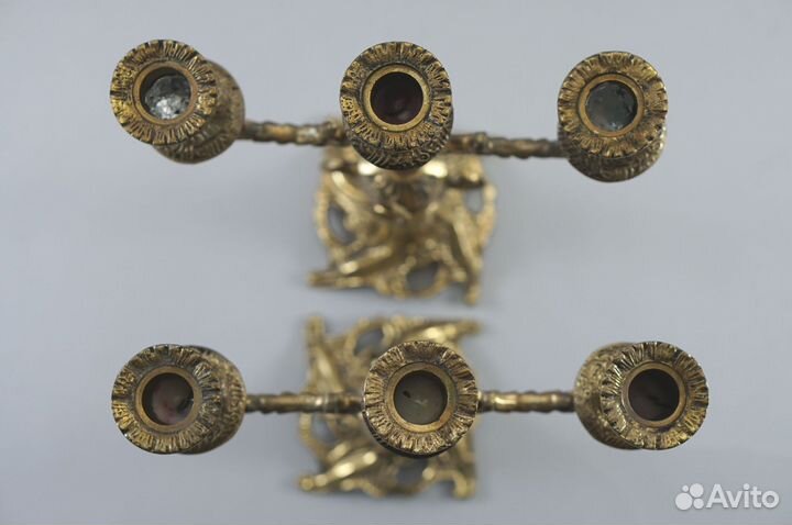 Пара канделябров антиквариат