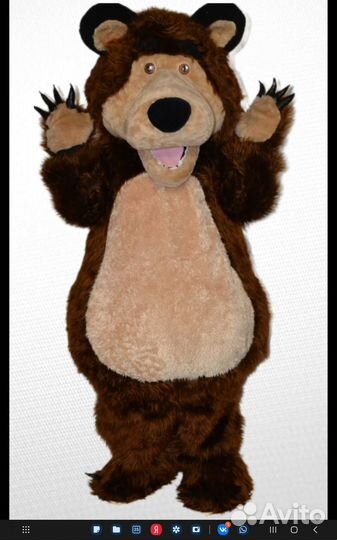 Карнавальный костюм ростовая кукла Мишка
