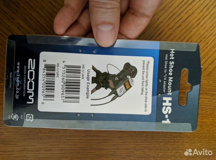 Адаптер для крепления горячий башмак Zoom H1/H4n