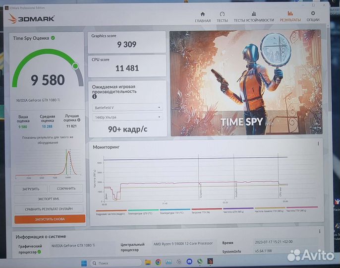Видеокарта Asus GTX1080Ti Turbo 11Gb