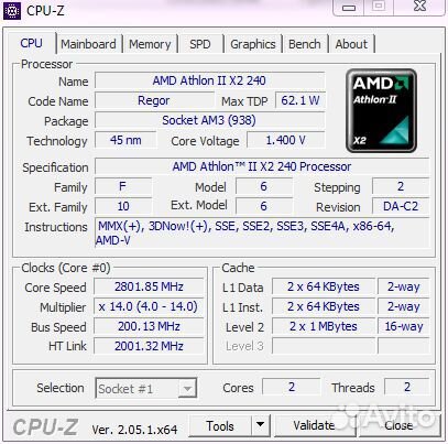 AMD Athlon II X2 240
