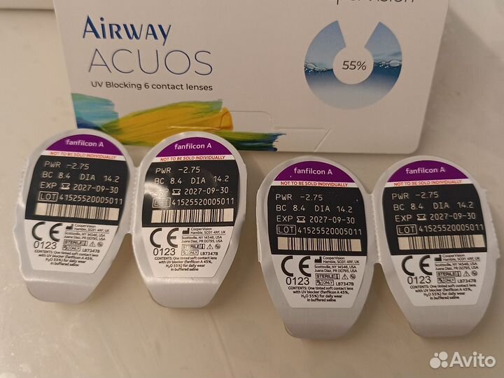 Линзы контактные