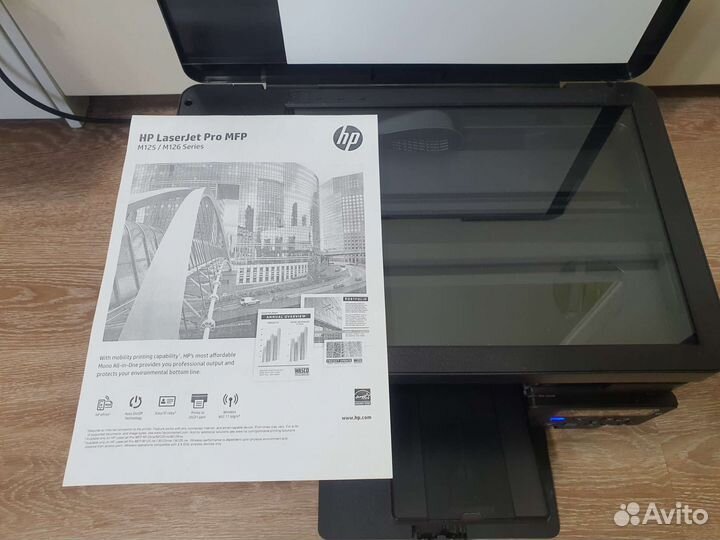 Мфу лазерное HP Laser Jet Pro MFP M125rnw Wi-Fi