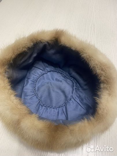 Шапка женская норка с каракулем