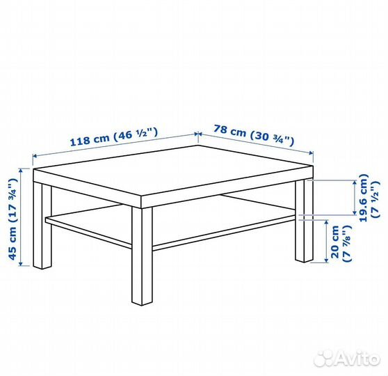 Журнальный столик IKEA